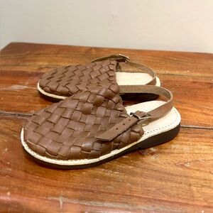 Humble Soles Braided Brown Leather Sandals Size 8 Unisex
